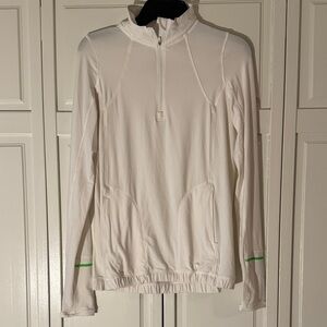 lululemon athletica White Jacket with Green Accents